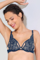 Preview: LISCA 010381 CHARISMA Bügel-BH mit Spitze B-D, 75-85 cosmic blue KZ