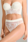 Preview: LISCA 012372 EMINENCE Brasilslip mit Strumpfhalter 36-44 crystal ecru CU