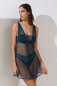 Preview: LISCA 013117 LOVELACE Babydoll / Negligee 36-42 blue emerald BE