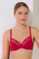 Preview: LISCA 85C SONDERPREIS 020226 EVELYN Bügel BH mit Spitze rot A1