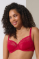 Preview: LISCA 95F Sonderpreis 020227 EVELYN Bügel BH mit Spitze rot A1