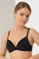 Preview: LISCA 020285 INES Soft BH Baumwolle mit Schale A-C, 70-85 schwarz 02