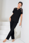 Preview: LISCA 023444 EMINENCE Pyjama /Schlafanzug S-XL schwarz