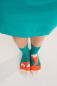 Preview: LISCA 061065 Socken Foxy / Fuchs Onesize M 35-38 / L 39-42 green