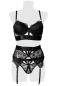 Preview: GREY VELVET 20207 Set BH, Slip & Strapsgürtel S - XXL