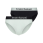 Preview: BRUNO BANANI 2er Pack Slip FLOWING S - XXXL gletscher 4856