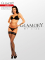 Preview: GLAMORY Mesh Halterlose Netzstrümpfe schwarz Gr. 40 - 62 G-50352