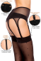Preview: GLAMORY Strumpfgürtel Strapshalter Strapsgürtel Gr. 40 - 62 in schwarz G-50378