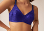 Preview: NATURANA 5363 Satin Minimizer Blütendruck 75 - 100, B C D E galaxy violet 276