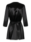Preview: OBSESSIVE Robe / Kimono SATINIA mit String schwarz S - XL