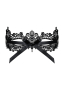 Preview: OBSESSIVE Guipure Maske A701 schwarz
