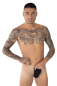 Preview: EROS VENEZIANI Herren String mit Clipverschluss 6892 schwarz