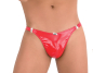 Preview: EROS VENEZIANI Herren Lack String 7010 rot Clipverschluss