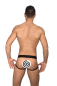 Preview: EROS VENEZIANI Herren Jock String Kunstleder 7291E schwarz