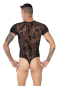Preview: EROS VENEZIANI Herren Stringbody 7407 schwarz