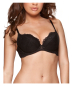 Preview: GOSSARD 7711 BLACK / SCHWARZ Push Up Bügel BH 70-100, A-I