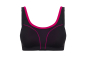Preview: SUSA 75G Sonderpreis Sport BH High Support 7897 ohne Bügel SCHWARZ-PINK 244