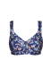 Preview: SUSA Soft BH 8187 ohne Bügel 80-120, B-G blue printed (299)
