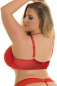 Preview: AXAMI Bügel BH 20034 rot Plus Size V-8761PS