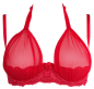 Preview: AXAMI Bügel BH 20034 rot Plus Size V-8761PS