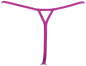 Preview: AXAMI 10208 Babydoll mit String S - XL fuchsia V-9749