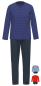 Preview: AMMANN 7830 Pyjama / Schlafanzug lang Gr. 48-58, 102, 106 in 3 Farben