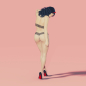 Preview: BRACLI 3317 Betty Page Collection G-STRING open schwarz S, M, L, XL