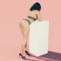 Preview: BRACLI 3317 Betty Page Collection G-STRING open schwarz S, M, L, XL