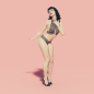 Preview: BRACLI 3317 Betty Page Collection G-STRING open schwarz S, M, L, XL