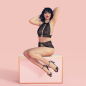 Preview: BRACLI 3397 Betty Page Collection BRALETTE schwarz S, M, L, XL