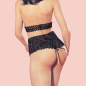 Preview: BRACLI 3337 Betty Page Collection PANTY open schwarz S, M, L, XL