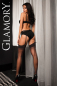 Preview: GLAMORY Delight 20 Strapsstrümpfe mit Naht Gr. 40 - 62 in 4 Farben G-50132