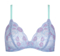 Preview: LISCA Gr. M SONDERPREIS 060533 RAINBOW Soft BH mit Spitze lavender blue LR