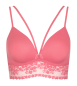 Preview: LISCA 060529 SUNSET Bralette mit Spitze S-L red pink RG