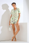 Preview: LISCA 023459 POMPEYA Shorty / Schlafanzug S-XL spring flowers SF