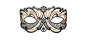 Preview: LUCKY CHEEKS Maske GOLDEN DIAMOND