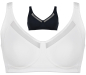 Preview: NATURANA 5504 Soft BH mit Mesh 70 - 105, B - F weiß schwarz