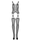 Preview: OBSESSIVE Bodystocking open 20821 schwarz S/M/L Onesize
