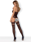 Preview: OBSESSIVE Bodystocking open 20651 schwarz S/M/L Onesize