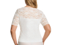 Preview: SUSA 5576 Dirndl Spitzenshirt 1/2 Arm Gr. 32 - 44 ivory 002