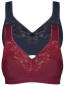 Preview: SUSA 2er Pack 95C SONDERPREIS Soft BH 27931 ohne Bügel rubyred twilight (380)