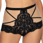 Preview: RÓZA 10129 High Waist Slip / Panty TORFI schwarz-beige S-XL