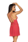 Preview: AXAMI 10133 Babydoll mit String S - XL rot V-9559