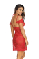 Preview: AXAMI 10136 Babydoll mit String S - XL rot V-9589