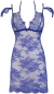 Preview: AXAMI 10137 Babydoll mit String S - XL blau V-9609