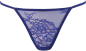 Preview: AXAMI 10137 Babydoll mit String S - XL blau V-9609