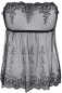 Preview: AXAMI 10164 Babydoll mit String S - XL schwarz V-9639