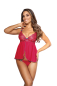Preview: AXAMI 10179 Babydoll mit String S - XL rot V-9679