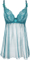 Preview: AXAMI 10156 Babydoll mit String S - XL grün V-9709