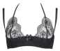 Preview: AXAMI Bügel BH 20022 schwarz Plus Size V-8691PS